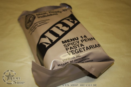 Meal Ready to Eat Spicy Penne Pasta Vegetarian NO.14