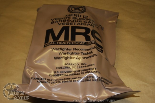 Meal Ready to Eat Burger in Barbeque Sauce Vegetarian NO.12