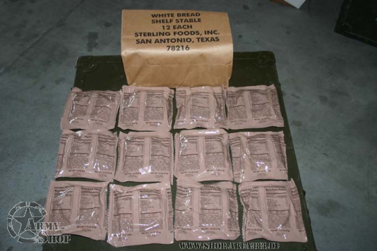 US Army White Bread Shelf Stable MRE