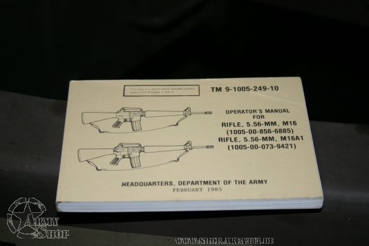 US Army Operators Manual Rifle M16