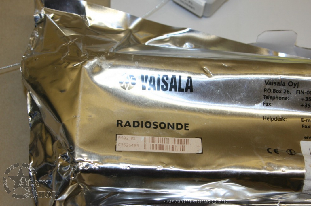 Radiosonde, Vaisala, Wetterballon, Wettersonde RS92KL usarmy