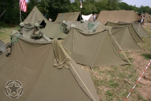 Pup Tent,Poles, Pins and Ropes - green