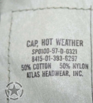US Army Cap Hot weather SIZE 6  7/8