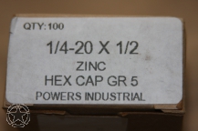 hex cap GR 5 Zinc QTY :100