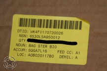 US Army BAG STER BIO 10 set