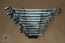 11 pc SAE Combination Wrench Set with Rack