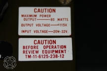 INVERTER,VIBRATOR 80W