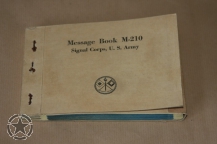 US Army Message Book WW2 M-210 Signal Corps