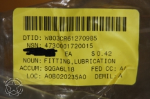 FITTING,LUBRICATION. 1/4