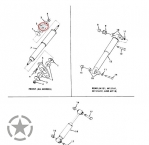 Bushing, rubber shock absorber front A1/A2