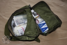 AIRCRAFT FIRST AID KIT. IN A SOFT SIDED NYLON BAG