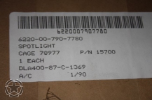searchlight US Army 24 Volt