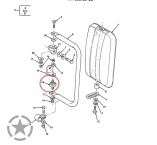 Stud, Locked In Lower Mirror Arm HMMWV Part : 6185