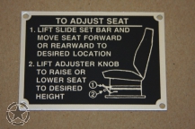 Decal-Seat Adjustment