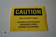 US ARMY Decal Hearing Protection REO M35 Gama Goat