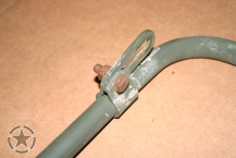 US Army mounting bracket for HMMWV mirror