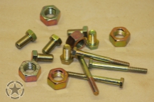 Screw/Nuts yellow zinc plated