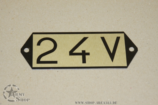 Plate 24 V (14,5 cm x 5,5 cm )