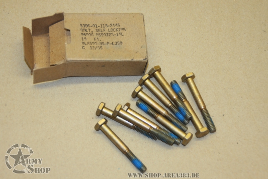 10 Stück Sechskantschraube  2 Inch lang  ( 1/4-20 Grade 8)