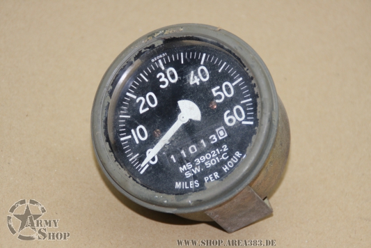 Tacho Miles per Hour für alle US Army Jeeps (11013 Miles)