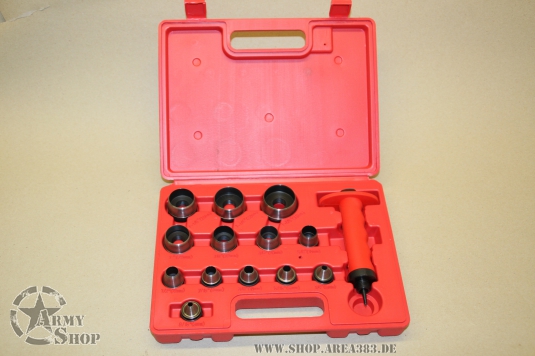 14pc Hollow punch set hole punch tool kit   3/16