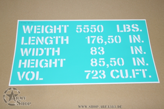 Stencil Shipping Dodge WC 52