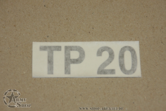 Aufkleber tire pressure  TP 20  ( 1 