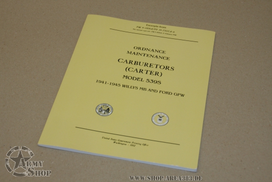 carburettor service manual, Tm 91826A  Carter (reprint 1952)