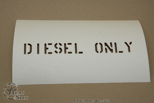 Lackierschablone DIESEL ONLY  1