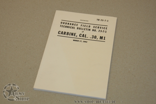 Manual .30 M1 Carbine  (reprint)