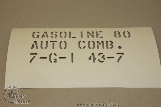 Lackierschablone JERRYCAN  1