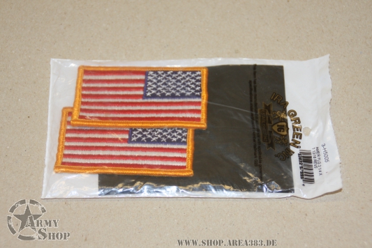 Reverse US Flag Standard & Mini Patch Set