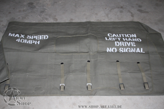 Sommerdach Willys MB Canvas Stoff +++MIT BESCHRIFTUNG+++
