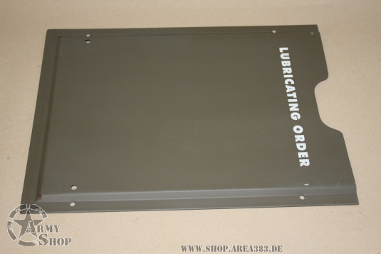 Halterung für den Schmierplan