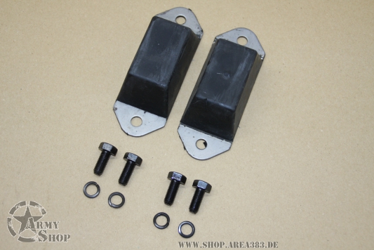 Anschlaggummi KIT mit Schrauben Achse Willys MB
