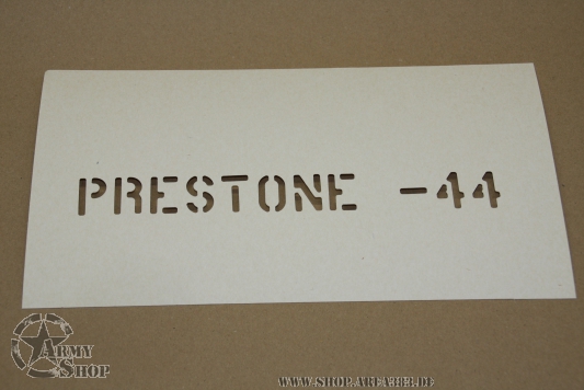 Schriftschablone PRESTONE -44 (1 Inch)