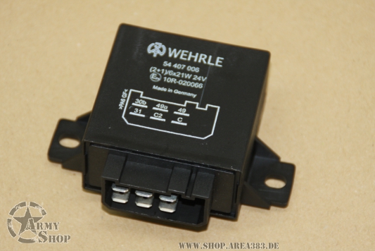 Blinkrelais 24V 2+1/6 x 21W  mit Änhänger