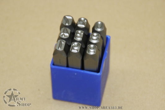 Einschlagzahlen-satz 9tlg     8 mm