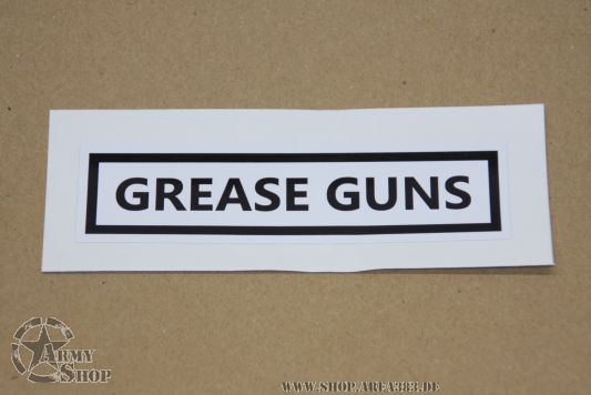 Sticker GREASE GUNS