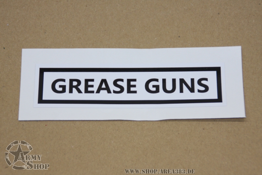 Aufkleber GREASE GUNS