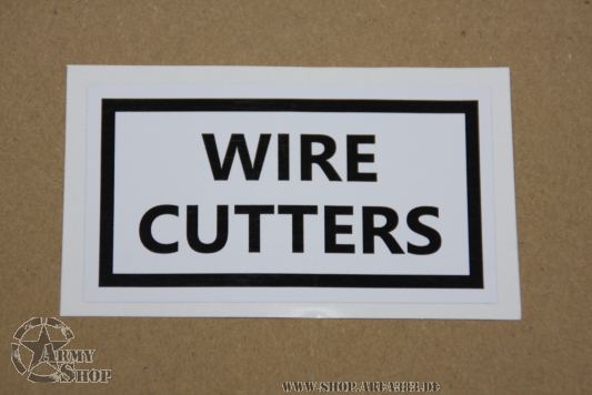 Aufkleber   WIRE CUTTERS