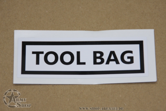 Aufkleber   TOOL BAG