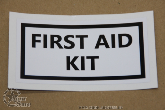 Aufkleber First AID KIT