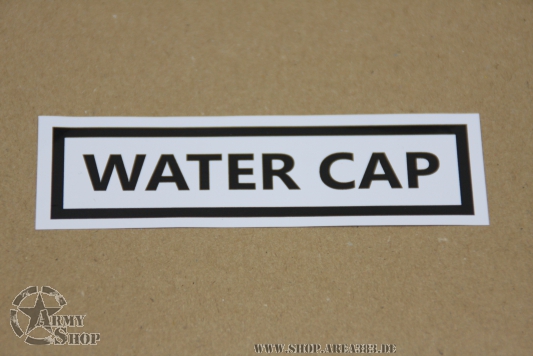 Aufkleber  Water CAP