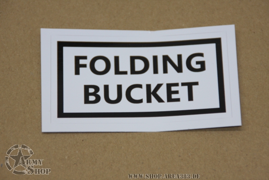 Sticker Folding Bucket