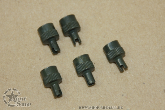Ventilkappen Set 5 Stück Olive drab