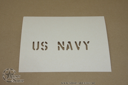 Schriftschablone US NAVY 1 Inch