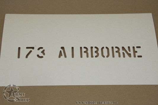 Schriftschablone 173 AIRBORNRE 1 Inch
