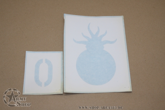 Lackierschablone Klebefolie Jeep M201 Granate 0