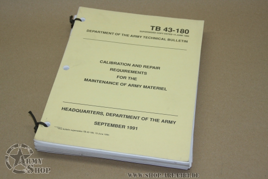 TB 43-180 Calibration and Repair. (number catalog )
